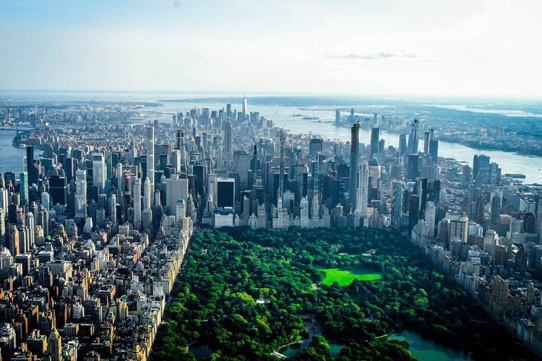 NYC Central Park aerial view