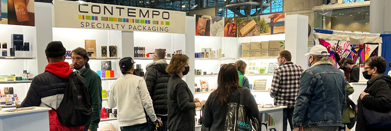 Contempo Specialty Packaging Exhibit Booth, CWCBExpo NY 2021