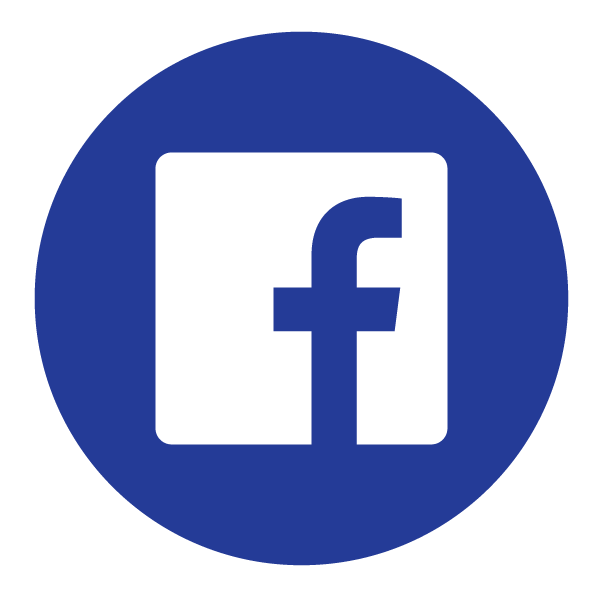 Facebook Icon blue white