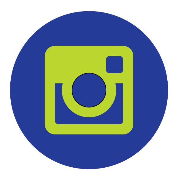 Instagram Logo Blue and Green