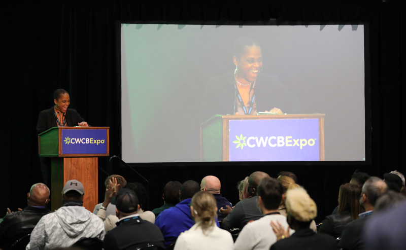 Tremaine Wright speaking at CWCBExpo